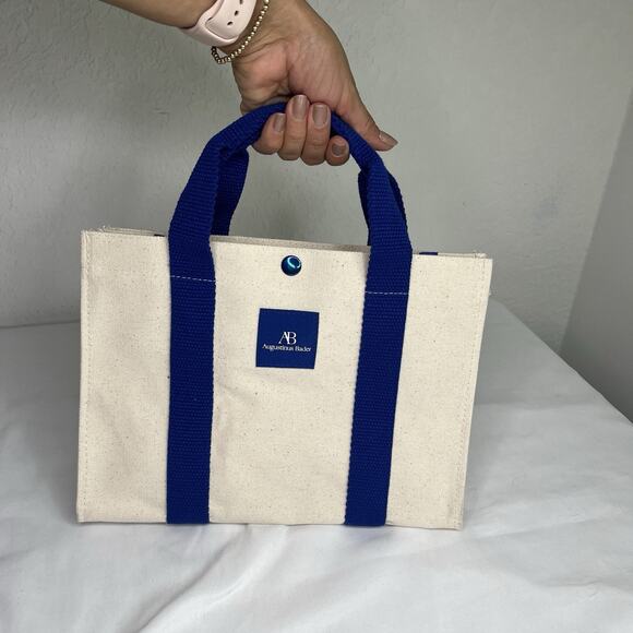 Augustinus Bader Canvas Tote Bag NWOT versatile classic, casual, spacious, beach - Picture 2 of 6